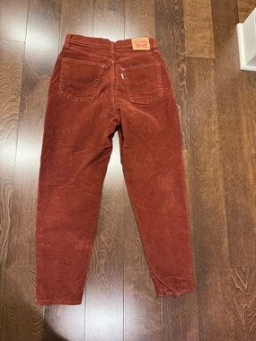 Levi Rust Corduroy Ankle Length Jeans